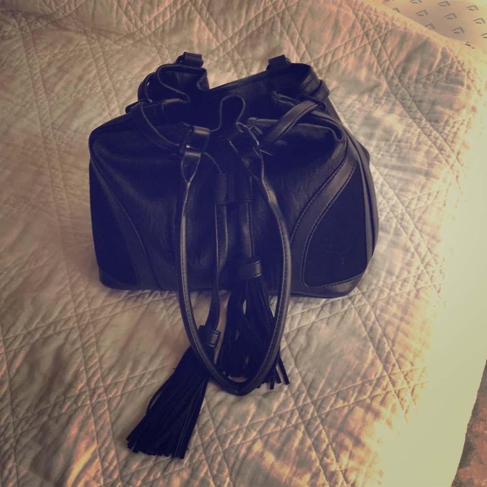 French Connection leather tote